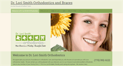 Desktop Screenshot of drlorismithorthodontics.com